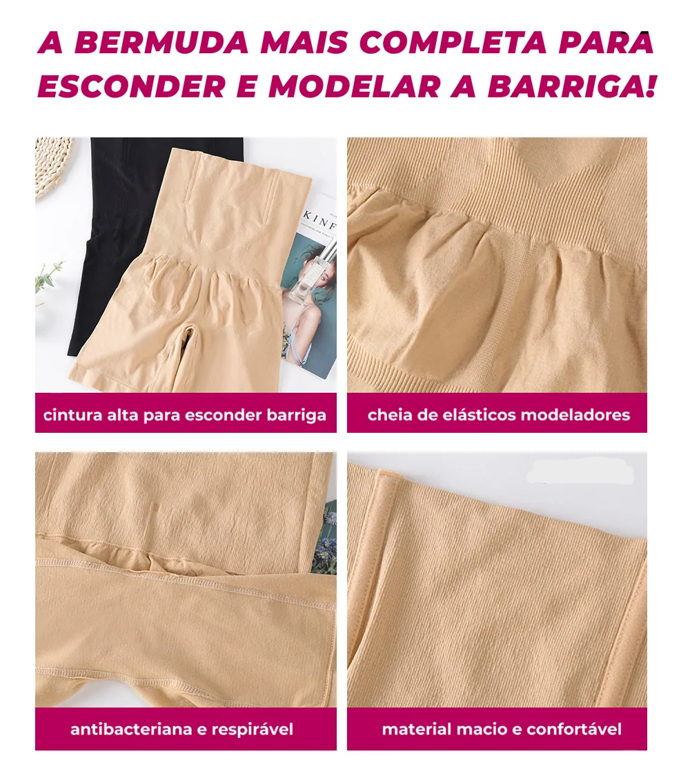 Banner Shorts Modelador - Esconde e modela a barriga